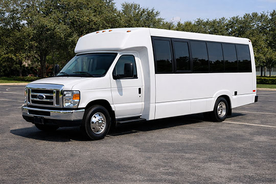 18-passenger minibus available for charter in Palo Alto, CA