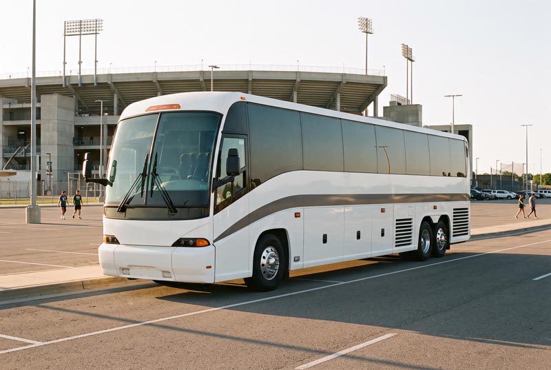 Sports Team Charter Bus Rentals in Palo Alto, CA